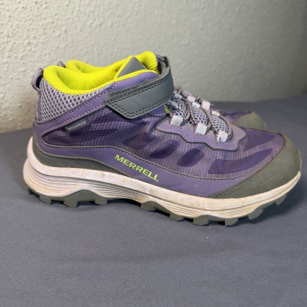 Merrell Moab Speed Mid A/C MK166276 Kids 5 Purple Low Top Hiking Shoes